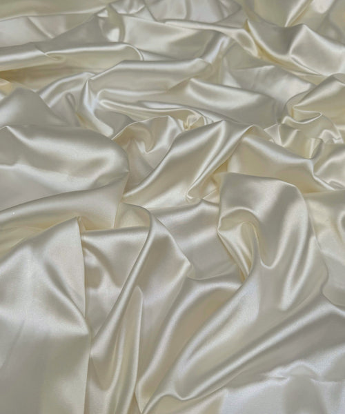 ivory stretch satin