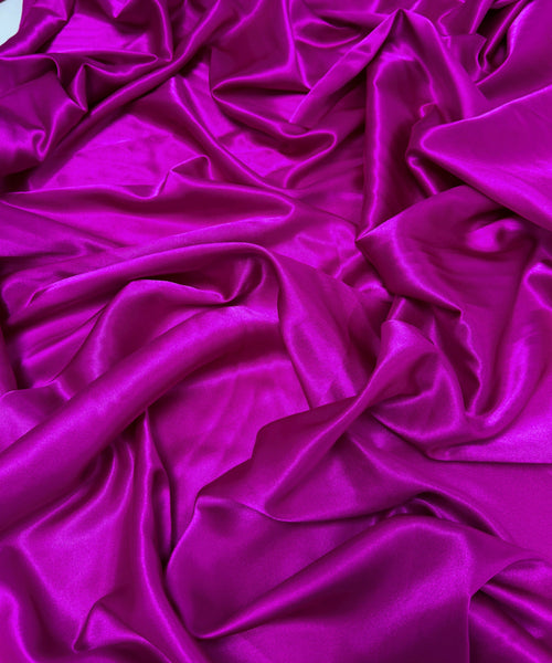 magenta stretch satin