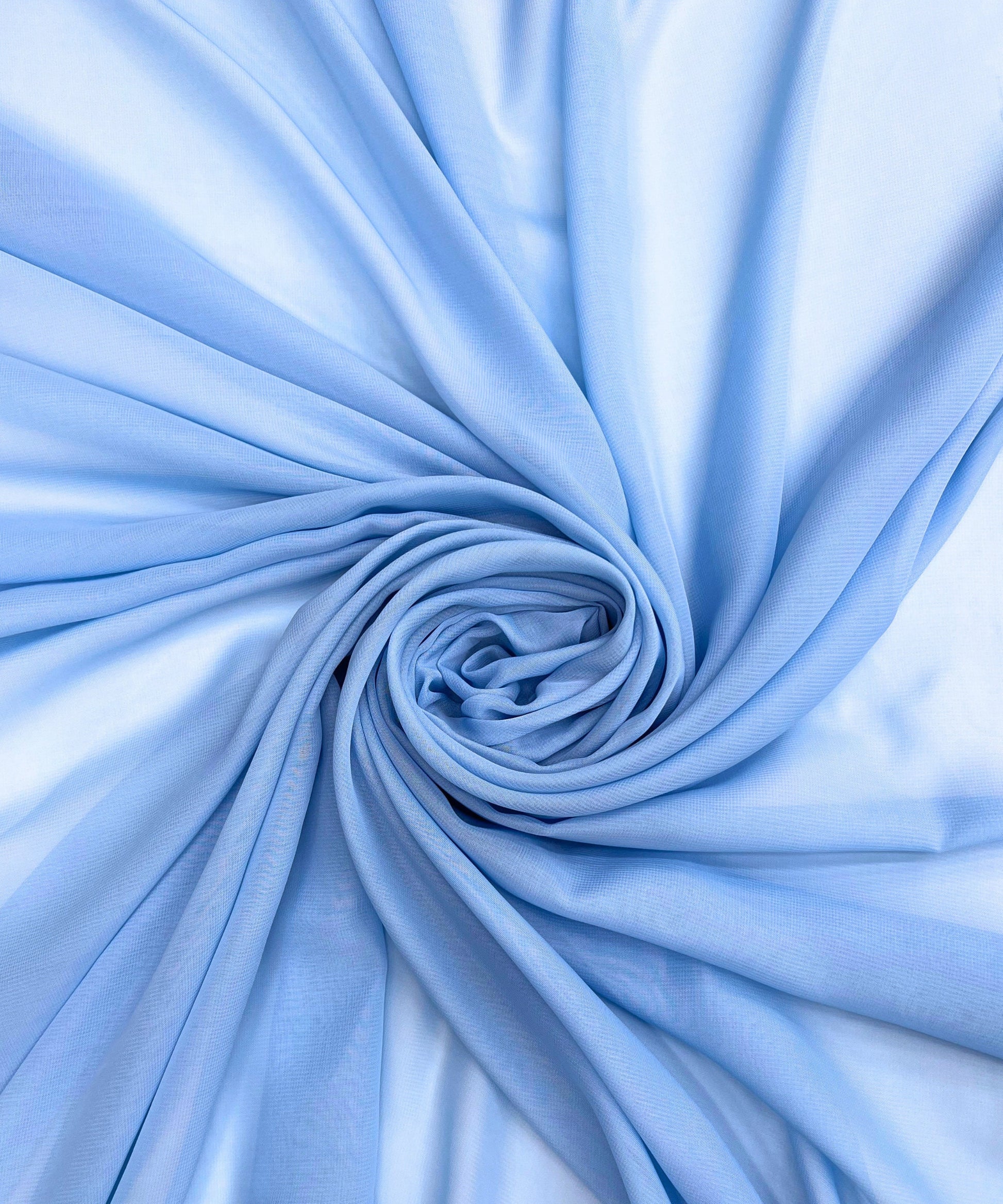 baby blue chiffon by the yard