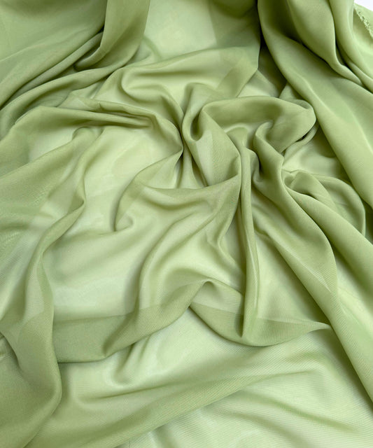 Sage Green chiffon fabric