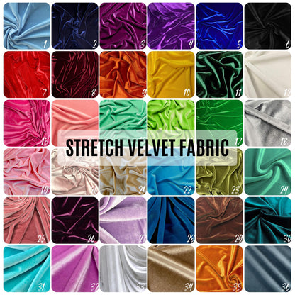 Stretchy Velvet Fabric - Velour for Stage Costumes