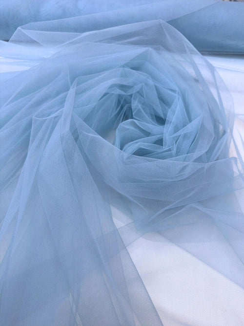light blue stretch mesh