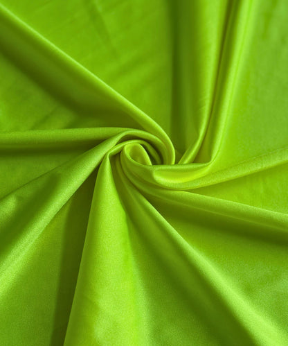 Lime Green Shiny Nylon Spandex